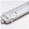 THREELINE ITALIA SRL UNIPERSONALE Plafoniera stagna 2x58 cablata per tubo LED Threeline PE258