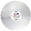 PME CMSS928 - Biglietto per torta a specchio, con smerlo, argento metallizzato, confezione da 3, 30 cm