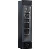 CoolHead Vetrina Refrigerata per Bibite TKG288CB in Acciaio Verniciato Nero con Opalina - Volume lt 180 - Temp +1° +12°C