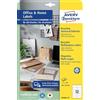 AVERY Zweckform LR3424-10 - Etichette per riciclaggio (120 etichette per indirizzi, 105 x 48 mm su formato A4, 100% carta riciclata, etichette per indirizzi stampabili, etichette autoadesive per