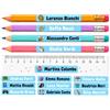 Gicaprice 150 Etichette Adesive Personalizzate Scuola (50x10mm) - Sticker con Nome per Penne, Matite, Quaderni, Materiale Scolastico - Colori Vivaci, Maxi Confezione, Alta Adesività, Ultra Resistenti (CELESTE)