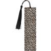 BKDODKS Segnalibro in legno con stampa leopardata con nappe colorate, ornamento per Natale, matrimonio, festa di compleanno