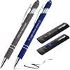 Jolis Papiers Penne personalizzate 2 in 1 con stilo touch - Incisione laser diversa su ogni penna - Chrome o Rose Gold - Astuccio regalo doppio incluso - 2 pezzi