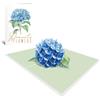 Origami Biglietto Anniversario, Idee Originali per Sorprese Romantiche, Biglietto Amore, Biglietto Anniversario Fidanzamento, Biglietto Pop Up Floreale, Ortensia Blu