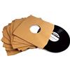 MC DAISON 25 pezzi Busta interna DELUXE con angoli sagomati antistatica antigraffio di alta qualità in carta Kraft marrone avana + velina per dischi LP vinile 33 giri o 12 maxi single (disco Ø 30cm)
