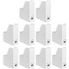 Ikea TJABBA - Portariviste Basic leggero, bianco, in cartone ondulato, 30 x 25 x 10 cm, confezione da 10