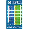 ETIKIDS 50 etichette adesive personalizzate per vestiti, non è necessario tirare. Adesivi per articoli adatti a microonde, lavastoviglie e congelatore. Etichette personalizzate per scuola e l'asilo. Colore 5