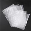 SagaSave 12Pcs B5 Tasche per raccoglitori, PVC trasparente 9 buche Organizzatore Borsa impermeabile fogli sciolti per file, quaderni, documenti (Borsa portadocumenti)