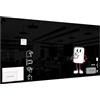 ALLboards Lavagna in Vetro Nera Magnetica 200x100cm, senza Cornice, a Muro, Per Calamite Neodimio, Vetro Temperato