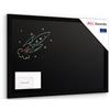 ALLboards Lavagna nera da appendere, 60 x 40 cm, con cornice in legno ECO, colore nero, da appendere