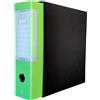 LogicaShop UBOX Raccoglitori ad Anelli A4 Grandi con Custodia, Faldoni Archivio, Classificatori Documenti Dossier Ufficio, Dox Registratore a Leva Raccoglitore (1Pz Commerciale, Lime, Dorso 8)
