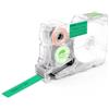 SUPVAN Nastro per etichettatrice G15M, dimensione 0,47 pollici × 7,5 m, etichetta verde continua