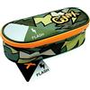 Comix ASTUCCIO SCUOLA OVALE ORGANIZZATO COMIX FLASH VERDE