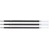 PILOT Acroball BRFV-10M - Set di 3 ricariche per penna a sfera punta media, colore: nero