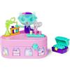 DREAMWORKS GABBY'S DOLLHOUSE Gabby's Dollhouse, Personaggio Mercat Che Si muove Serie Festa con Mobile e Accessori per la casa delle Bambole, Giocattoli per Bambine e Bambini dai 3 Anni in su