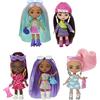 Barbie, Extra Mini Minis, Confezione da 5 mini Bambole alte 8+ cm, Ciascuna con Abiti Colorati per Look alla Moda, Borsette e Accessori Inclusi, Giocattolo per Bambini, 3+ anni, HPN09