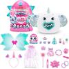 Rainbocorns Eggzania Fairy Mania Uovo Sorpresa Pasquale di ZURU, Peluche da Collezione con 35 Sorprese, Accessori e Slime, Regalo Pasqua Bambine (Elephant)