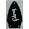 jiahecl Battipenna per chitarra con logo Gibson Flying V (3 strati nero con logo bianco)