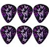 Jeiento, plettri per chitarra classica triangolari, con farfalla viola, 0,96 mm, per basso, chitarra acustica, plettro per chitarra elettrica