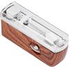 Alomejor Mini Metronomo Meccanico Portatile Universale per Pianoforte Chitarra Violino Ukulele Leggero Stile Tradizionale Colore Legno Naturale