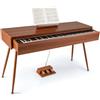 KOMFOTTEU Pianoforte Digitale 88 Tasti, Banco & 3 Pedali, Tasti pesanti