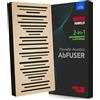 Addictive Sound AbFuser Pannello Acustico Ibrido - Diffusore Legno di Faggio & Assorbitore Bassi - Banda Larga 100-9300 Hz - Prodotto UE CNC - Parete/Soffitto - Garanzia 36 Mesi - Naturale