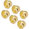Amagogo Set di 6 Boccole per Accordatori Meccanici Chitarra, d'oro, come descritto