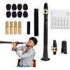 Baoqifong 1/2 Kit di sassofono tascabile, Sax Alto portatile con 4 ance 8 cuscino dentale e borsa per trasporto | Sassofono portatile per principianti | Strumento a in Legno per Sassofono