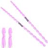 Keepdrum DA-P - Bacchette per batteria in acrilico, 5B, colore rosa trasparente, 1 paio