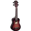 Soundsation MHW-RD Ukulele Soprano MAUI Rosso Spazzolato a Mano con Borsa