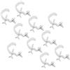Yunseity Morsetto Truss C da 10 Confezioni, Morsetto a Gancio Luce da Palcoscenico in Alluminio, Tubo Adatto a 30-52mm, Morsetti a Traliccio Luci da Palcoscenico per Illuminazione DJ,