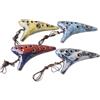 JEWEDECO Ocarina a 12 Fori in Ceramica Alto c Strumento Musicale Portatile Per Principianti e Professionisti Adatta Per Amanti Della Colore Casuale