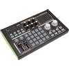 Sxhlseller Mixer Audio con Effetti Sonori Multipli, Scheda Mixer Audio, Cambia Voce con Luci Colorate, Riduzione del Rumore, Scheda Audio Dal Vivo per Podcast, Streaming Live