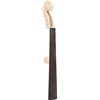 RiToEasysports Manico per violino, acero con tastiera in manico di violino non finito intagliato a mano in ebano (nero 4/4)(Marrone)