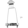 Eujgoov Accessori di Ricambio in Metallo per Ponte Trapezio per Chitarra Jazz a 6 Corde con Viti per gli Amanti della Chitarra (SILVER)