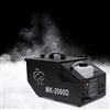 KAUITOPU Macchina del fumo da 1200 W, macchine del fumo con telecomando con display LCD, macchina per la nebbia della macchina per il ghiaccio secco con fase di controllo intelligente della temperatura