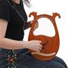 whsiodj Lyra Arpa 16 corde in legno massello mogano, portatile, 2,93 lbs, set completo con accordatore, plettri per principianti, professionisti, concerti, esercizi, decorazione della stanza