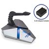 Syba LOKI - Supporto elastico per mouse da gioco, luci LED RGB, hub USB 3.0 a 4 porte con alimentazione attiva, slot per lettore di schede micro SD, PC, Mac, Linux