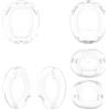 Generico Custodia per Tamagotchi Nano, custodia protettiva per console di gioco, copertura trasparente antiurto in PC (Trasparente)