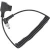 Tomantery Cavo di Alimentazione per Monitor CC Cavo a Molla con Spina D-TAP con Blocco per Monitor BMCC BMPC/ATOMOS/BESTVIEW, Plastica Nera, 1 Pezzo