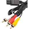 Generico Cavo AV SERIE ORO Video Audio tv 2m Chinch Compatibile con Super Nintendo 64 N64 SNES e GameCube NGC SFC Console di Gioco Qualità Dell'immagine Chiara Rgb Scart GC Pal