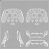 Generico Pannello di ricambio trasparente minimalista per GameSir G7 Pro, controller da gioco Elegante copertura per PC resistente alla polvere e ai graffi Accessori (Colore trasparente)