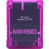 LiebeWH MX4SIO SIO2SD Micro Adattatore per Scheda di Memoria per - Lettore di Schede Sostitutivo Stabile per gli Appassionati di Giochi (Viola traslucido)