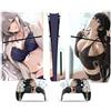 LNMLRBXEXZ Compatibile Con Adesivi Skin Per PS5 Slim Skin Disc Edition & Per Digital Console Controller Vinyl Cover Skins Wraps Scratch Resistant Compatible 60191 Avvolgimento(Disc Version)