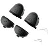BWESOO 4 pulsanti di ricambio + molle per controller PS4 Pro JDM-040, colore grigio, R2 R1 L2 L1, accessori per giochi per PC
