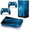 PDURMBUAB Nessuna Schiuma Nessuna Bolla Pelle Decalcomanie Anime Console Per PS5 Disk Edition 2 Controller Pellicola Vinile Avvolge, Durevole, Resistente Graffi 07246