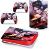 PDURMBUAB Nessuna Schiuma Nessuna Bolla Per PS5 Skin Disc Edition Anime Console E Controller Vinile Cover Skin Wraps Per PS 5 Disc Version 35797