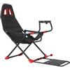 Generic Racing Simulator Cockpit con supporto regolabile e sedile ergonomico, design pieghevole per Xbox, PlayStation e PC Gaming