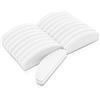BLESWIN 20 Pezzi Buffer Unghie Professionale, Bianco Buffer Blocco per Unghie in Gel Acrilico Naturale, 100/180 Lime e Buffer per Levigatura Doppia Faccia