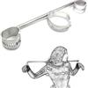 ZJPOJPH Barra divaricatrice in acciaio inossidabile, set for bondage SM, manette in pelle, collare regolabile, sex toy for uomini e donne(Schwarz)